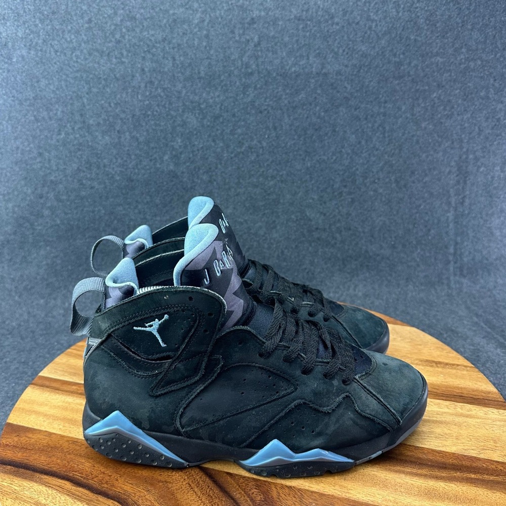 Jordan Air Jordan 7 Retro Chambray 2023 Black Gray CU9307-004 Mens Sneakers Sz 8